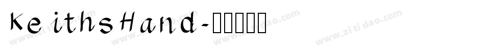 KeithsHand字体转换