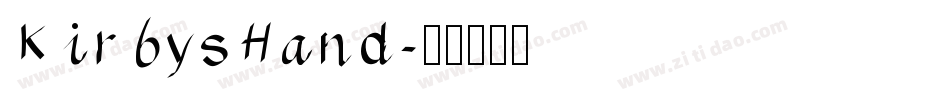 KirbysHand字体转换