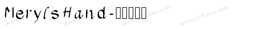MerylsHand字体转换