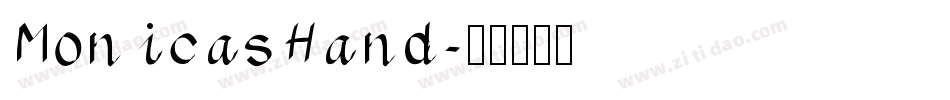 MonicasHand字体转换