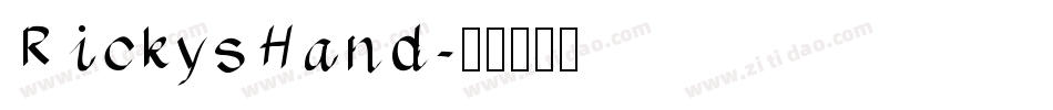RickysHand字体转换