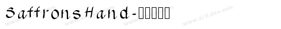 SaffronsHand字体转换