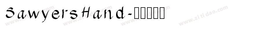 SawyersHand字体转换