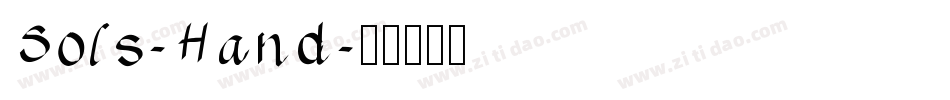 Sols-Hand字体转换