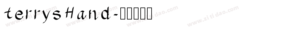 TerrysHand字体转换