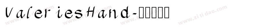 ValeriesHand字体转换