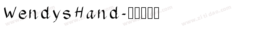 WendysHand字体转换