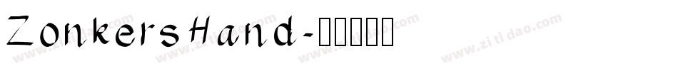 ZonkersHand字体转换