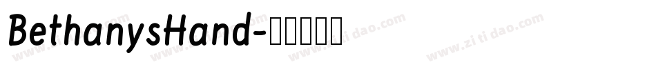 BethanysHand字体转换