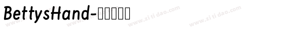 BettysHand字体转换
