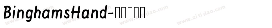 BinghamsHand字体转换