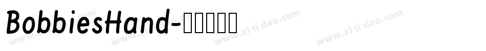BobbiesHand字体转换