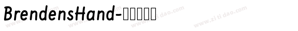 BrendensHand字体转换
