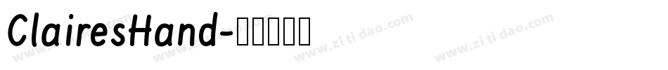 ClairesHand字体转换