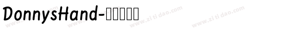 DonnysHand字体转换