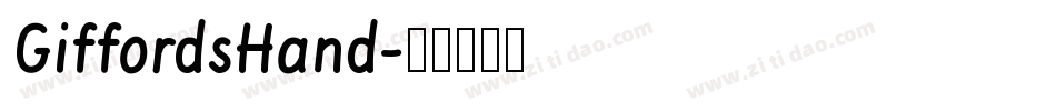 GiffordsHand字体转换
