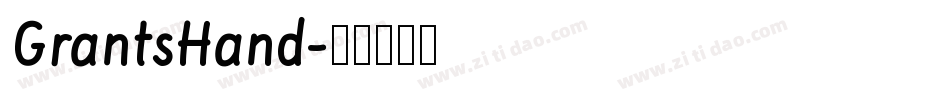GrantsHand字体转换