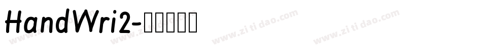 HandWri2字体转换