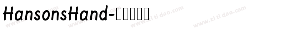 HansonsHand字体转换