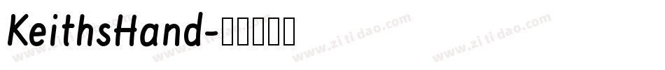 KeithsHand字体转换