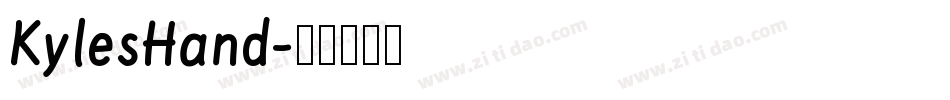 KylesHand字体转换