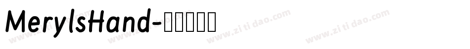 MerylsHand字体转换