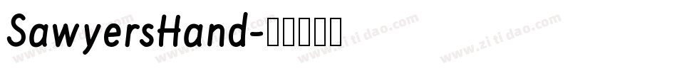 SawyersHand字体转换