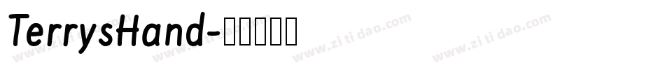 TerrysHand字体转换