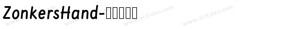 ZonkersHand字体转换