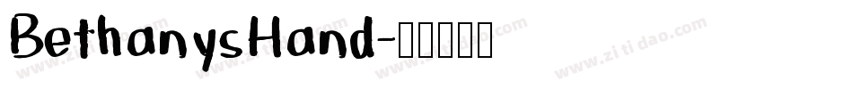 BethanysHand字体转换