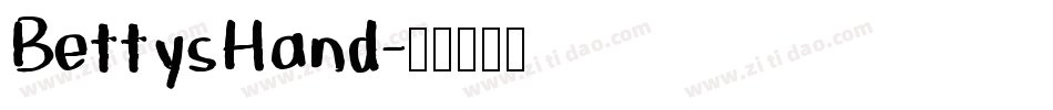 BettysHand字体转换