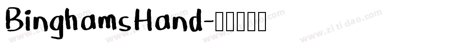 BinghamsHand字体转换