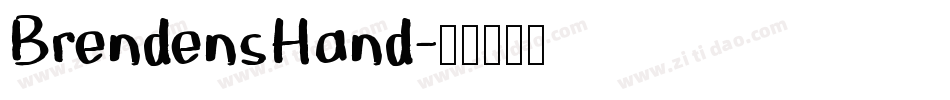 BrendensHand字体转换