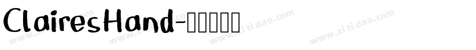 ClairesHand字体转换