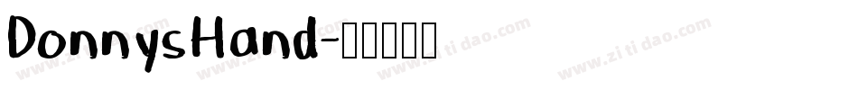 DonnysHand字体转换