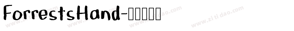ForrestsHand字体转换