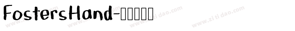 FostersHand字体转换