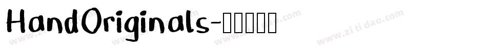 HandOriginals字体转换