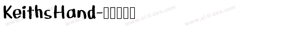 KeithsHand字体转换