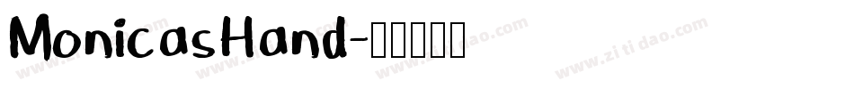 MonicasHand字体转换