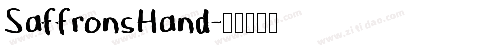 SaffronsHand字体转换