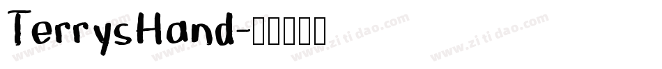 TerrysHand字体转换