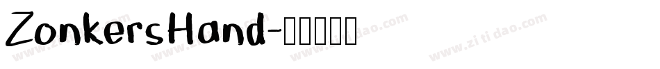 ZonkersHand字体转换