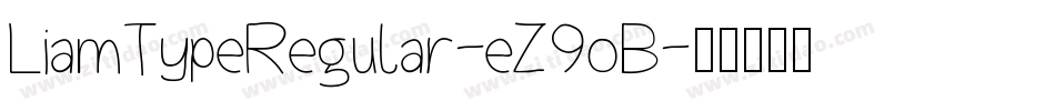 LiamTypeRegular-eZ9oB字体转换