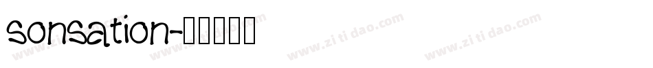 sonsation字体转换