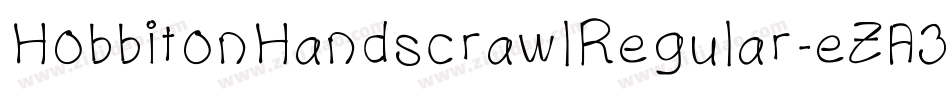 HobbitonHandscrawlRegular-eZA3字体转换