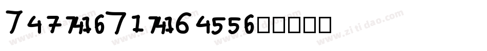 Team-Numbers字体转换