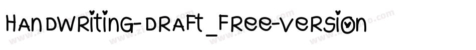 handwriting-draft_free-version字体转换