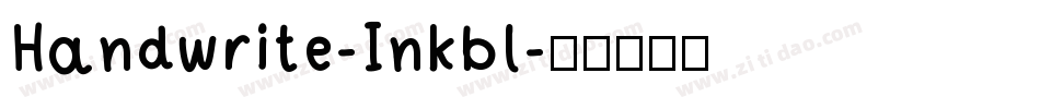 Handwrite-Inkbl字体转换