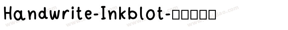Handwrite-Inkblot字体转换